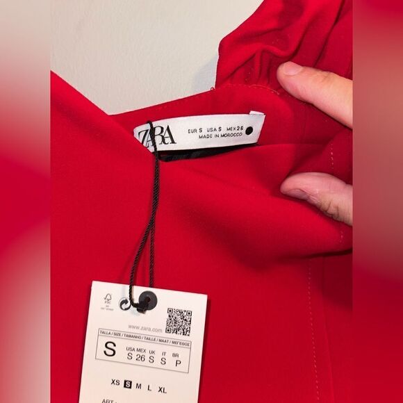 Zara SWEETHEART NECKLINE DRESS Size Small - Picture 2 of 8